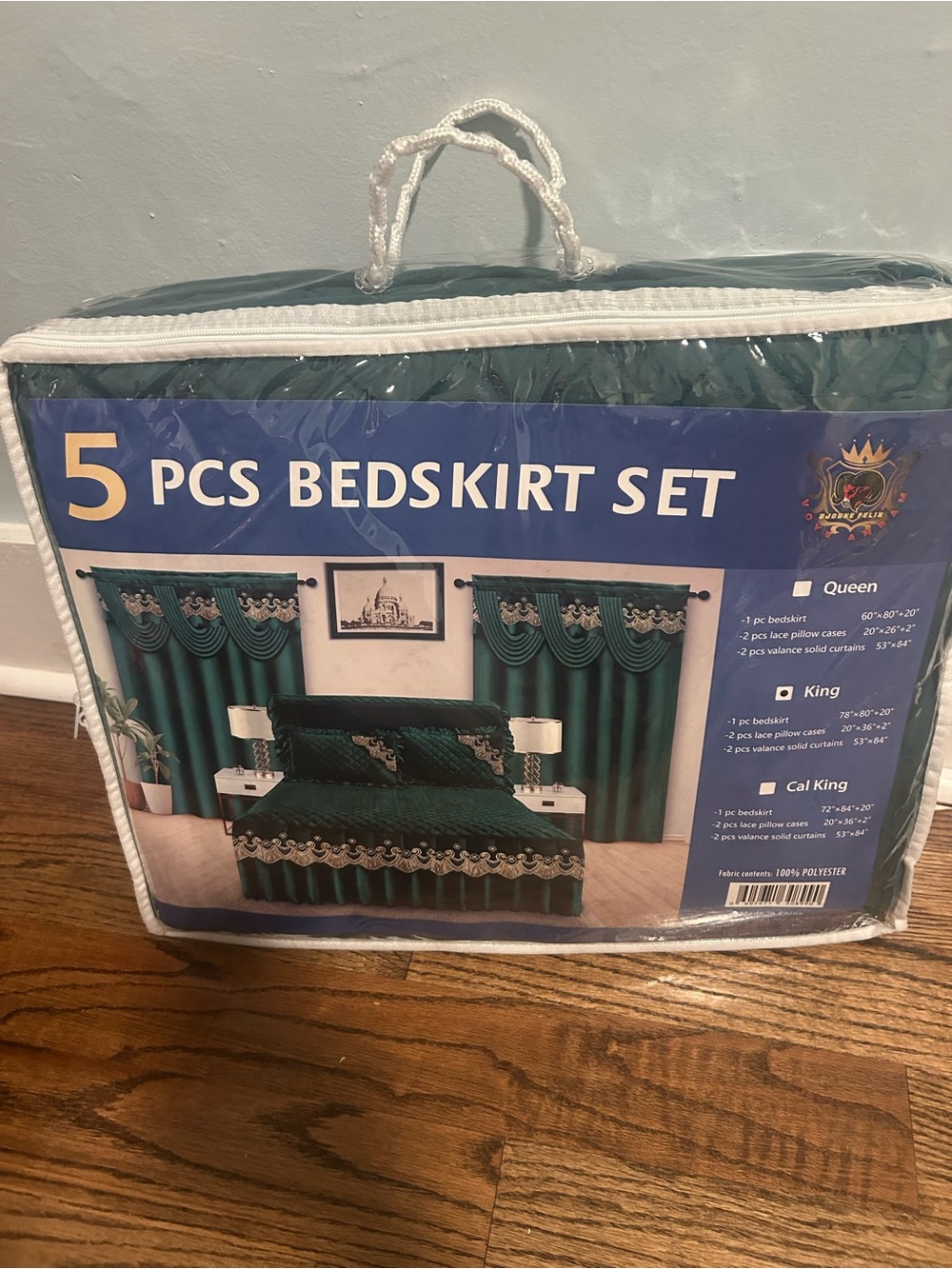 8 Other Reasons Emerald Green 5-Piece Bedskirt and Valance Set